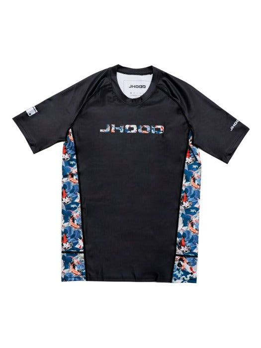 Maglietta nera BJJ Lifestyle con dettagli toppa